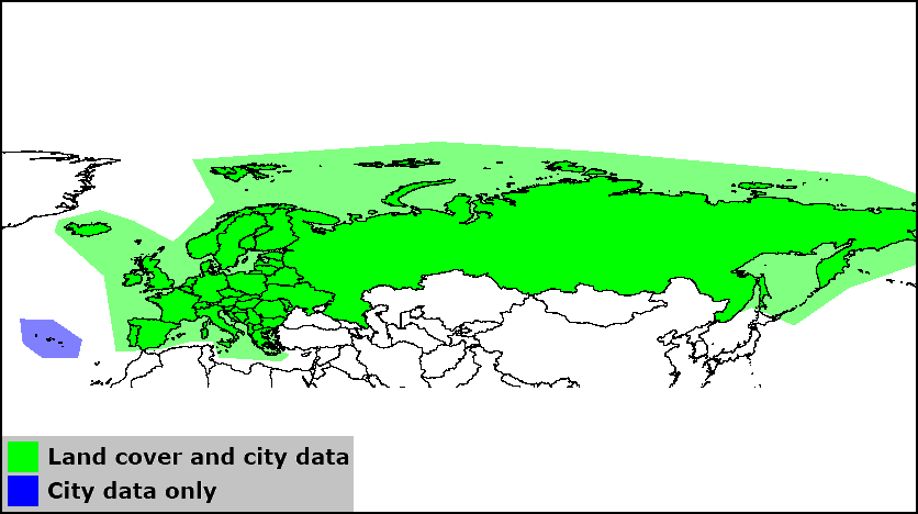 Europe data coverage